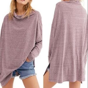 We the Free Purple‎ Oversized Turtleneck Tunic